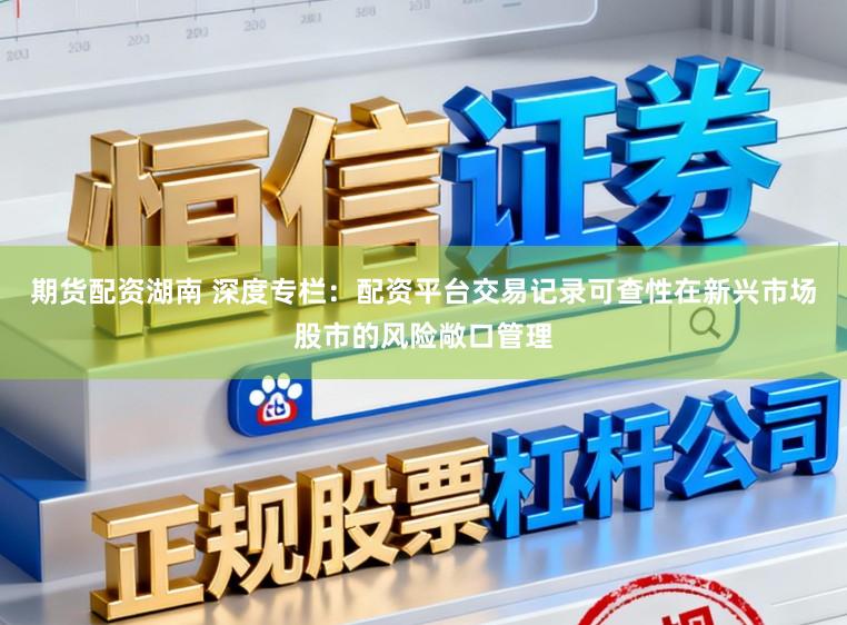 期货配资湖南 深度专栏：配资平台交易记录可查性在新兴市场股市的风险敞口管理